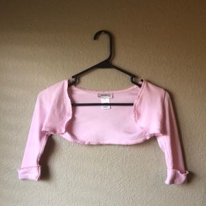 Youngland Pink Long Sleeve Cropped Cardigan Sz5